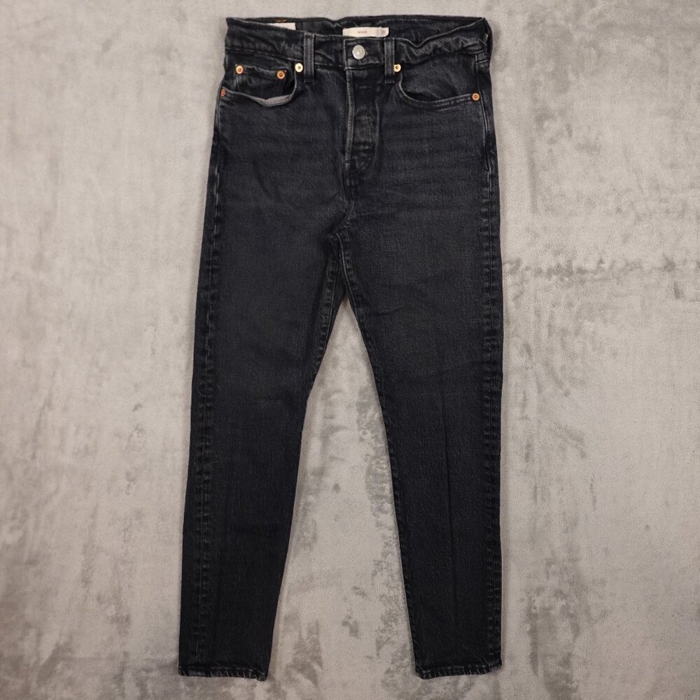 Levi's Jeans Wedgie jean High Rise‎ Women's 26 Black Denim Red Tab 28" inseam